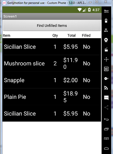 Capture Find Unfilled Orders