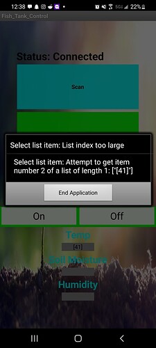 SCG App Problem