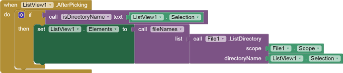 when  ListView1 .AfterPicking do