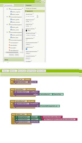 screen 3 blocks and components