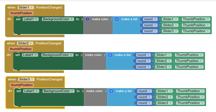 Slider Colors